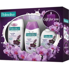 Palmolive Kytice orchidejí sprchový gel 250 ml + pěna 500ml + mýdlo 300 ml + svíčka, kosmetická sada