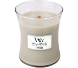 WoodWick Fireside - Oheň v krbu vonná svíčka s dřevěným knotem a víčkem sklo střední 275 g