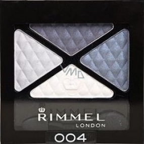 Rimmel London Glam Eyes quad oční stíny 004 Smokey Blue 4 g