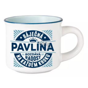 Albi Espresso hrneček Pavlína - Báječná, rozdává radost na každém kroku 45 ml