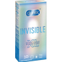 Durex Invisible XL Extra Large extra tenký kondom, extra velký, pro maximální citlivost, nominální šířka: 57 mm 10 kusů