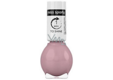 Miss Sporty 1 Min to Shine lak na nehty 122 starorůžový 7 ml