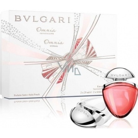 Bvlgari Omnia Crystalline toaletní voda 25 ml + Omnia Coral toaletní voda 25 ml, dárková sada