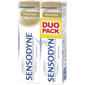 Sensodyne Multi Care zubní pasta posiluje zuby a dásně a odstraňuje přecitlivělost zubních krčků 2 x 75 ml, duopack