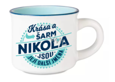 Albi Espresso hrneček Nikola - Krása a šarm, jsou její další jména 45 ml