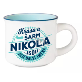 Albi Espresso hrneček Nikola - Krása a šarm, jsou její další jména 45 ml