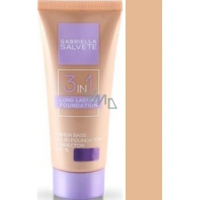 Gabriella Salvete Long Lasting Foundation 3v1 SPF15 make-up 02 Cream 30 ml