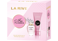 La Rive In Flames parfémovaná voda 90 ml + sprchový gel 100 ml, dárková sada pro ženy