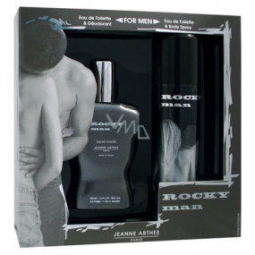 Jeanne Arthes Rocky Man toaletní voda 100 ml + deodorant sprej 200 ml, dárková sada