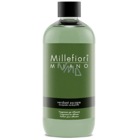 Millefiori Milano Natural Verdant Escape - Únik do zeleně Náplň difuzéru pro vonná stébla 500 ml