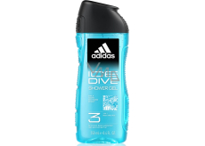 Adidas Ice Dive 3in1 sprchový gel na tělo, vlasy a pleť pro muže 250 ml