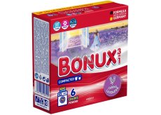 Bonux Color Caring Lavender 3v1 prací prášek na barevné prádlo 6 dávek 390 g