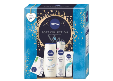 Nivea Soft Collection Soft krém v tubě 75 ml + Nivea Creme Soft sprchový gel 250 ml + Nivea Original Care antiperspirant sprej 150 ml + Nivea Creme Soft krémové toaletní mýdlo 100 ml, kosmetická sada