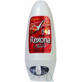 Rexona F4E for Teens kuličkový antiperspirant deodorant roll-on pro ženy 50 ml