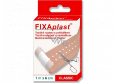 Fixaplast Classic textilní náplast s polštářkem nedělená 1 m x 6 cm