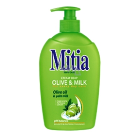 Mitia Olive & Milk tekuté mýdlo dávkovač 1 l