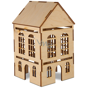 Albi Dřevěná 3D dekorace domečku, 2 okýnka 11 cm x 20 cm x 11,5 cm