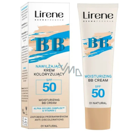 Lirene BB krém SPF50 pleťový vyrovnávající krém 01 Natural 30 ml