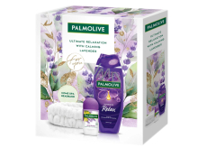 Palmolive Lavender Anti-Stress antiperspirant roll-on 50 ml + Relax sprchový gel 500 ml + čelenka, kosmetická sada pro ženy