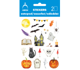 Arch Voděodolné dekorační dětské samolepky Halloween strašidelný zámek 10 x 17 cm