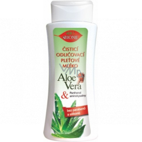 Bione Cosmetics Aloe Vera odličovací mléko pro všechny typy pleti 255 ml