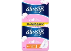 Always Ultra Sensitive Normal Plus intimní vložky 2 x 10 kusů