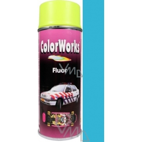 Color Works Fluor 918544 modrá nitrocelulózový lak 400 ml