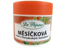 Dr. Popov Měsíčková mast s peruánským balzámem na jizvy, otlaky, mozoly na unavené nohy, dýchání 50 ml