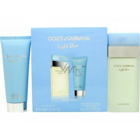 Dolce & Gabbana Light Blue toaletní voda pro ženy 100 ml + tělový krém 100 ml, dárková sada