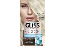 Schwarzkopf Gliss Color barva na vlasy 11-11 Ultra světlá titanová blond 2 x 60 ml