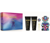 Moschino Toy 2 Pearl parfémovaná voda unisex 30 ml + tělové mléko 100 ml + sprchový gel 100 ml + parfémovaná voda 10 ml, dárková sada unisex