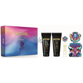 Moschino Toy 2 Pearl parfémovaná voda unisex 30 ml + tělové mléko 100 ml + sprchový gel 100 ml + parfémovaná voda 10 ml, dárková sada unisex