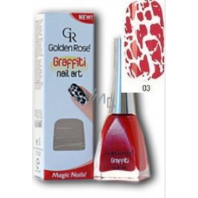 Golden Rose Graffiti Nail Art praskající lak na nehty odstín 03 12 ml