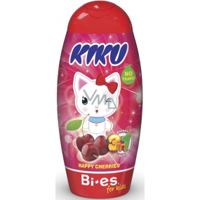 Kiku Happy Cherries 3v1 sprchový gel, šampon a pěna pro děti 250 ml