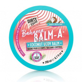 Dirty Works Bahama vyživující krém na tělo s vůní kokosu 200 ml