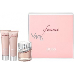 Hugo Boss Femme parfémovaná voda pro ženy 50 ml + tělové mléko 50 ml + sprchový gel 50 ml, dárková sada