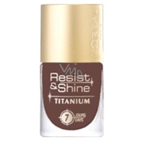 Loreal Paris Resist & Shine Titanium lak na nehty 305 Marron Glacé 9 ml