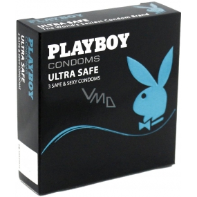 Playboy Ultra Safe kondom z přírodního latexu 3 kusy