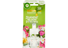 Air Wick Essential Oils Jasmínové květy a frézie náhradní náplň do elektrického osvěžovače 19 ml