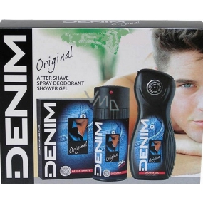 Denim Original AS 100 ml + sprchový gel 250 ml + deodorant 150 ml, kosmetická sada