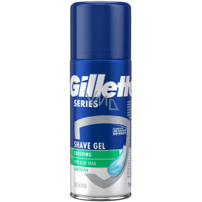 Gillette Series 3x Action Sensitive gel na holení pro muže 75 ml