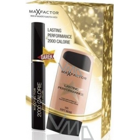 Max Factor Lasting Perfomance make-up 105 35 ml + 2000 Calorie Dramatic Volume řasenka 01 Black 9 ml kosmetická sada