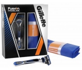 Gillette ProGlide manual holící strojek + náhradní hlavice 1 kus + ručník, kosmetická sada, pro muže