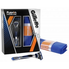 Gillette ProGlide manual holící strojek + náhradní hlavice 1 kus + ručník, kosmetická sada, pro muže