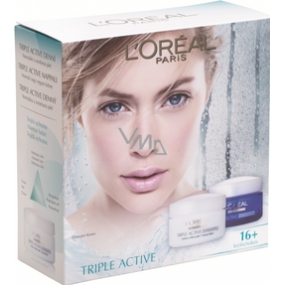 Loreal Paris Triple Active denní krém 50 ml + noční krém normální pleť 50 ml, kosmetická sada