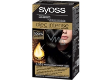 Syoss Oleo Intense Color barva na vlasy bez amoniaku 1-10 Intenzivně černý