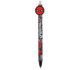 Colorino Gumovatelné pero Spiderman černočervené červená maska, modrá náplň 0,5 mm