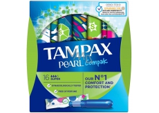 Tampax Compak Pearl Super dámské tampony s aplikátorem 16 kusů