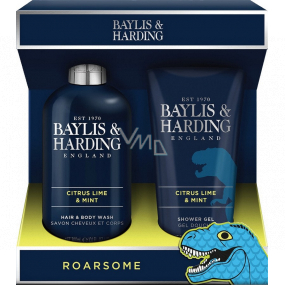 Baylis & Harding Men Citrus, Limetka a Máta mycí gel na tělo a vlasy 300 ml + sprchový gel 200 ml, kosmetická sada