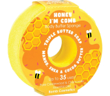 Bomb Cosmetics Honey I´m Comb Donut přírodní sprchová masážní koupelová houba s vůní 165 g